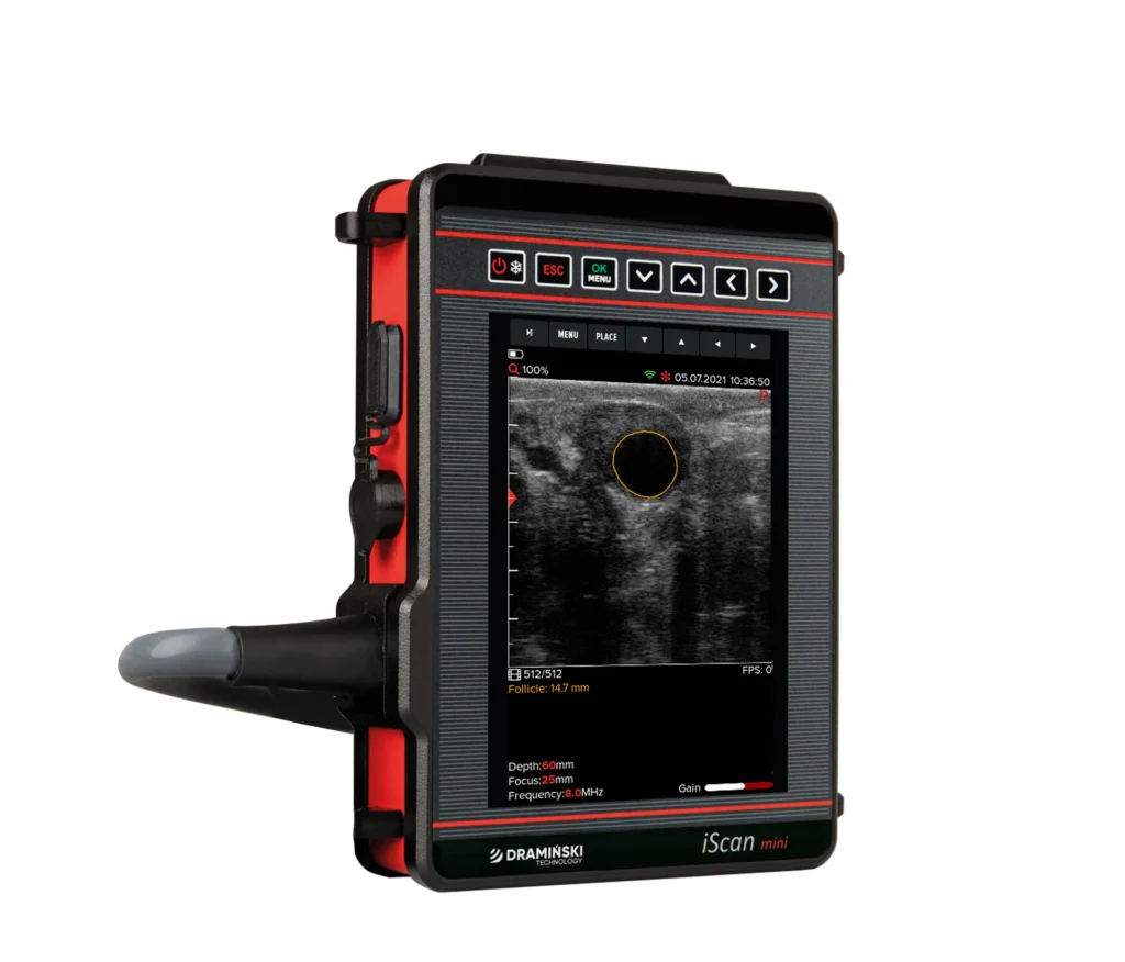 iScan Mini Dramiński – echographe veterinaire portable presentation produit