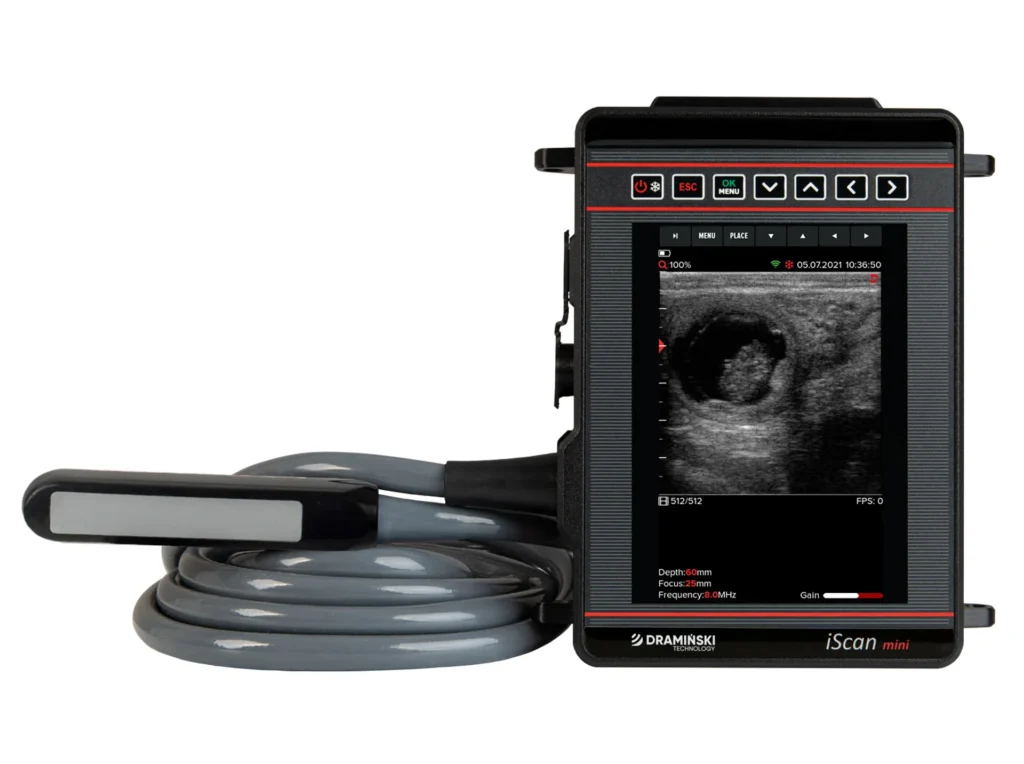 Sonde pour echographe veterinaire iScan Mini Dramiński