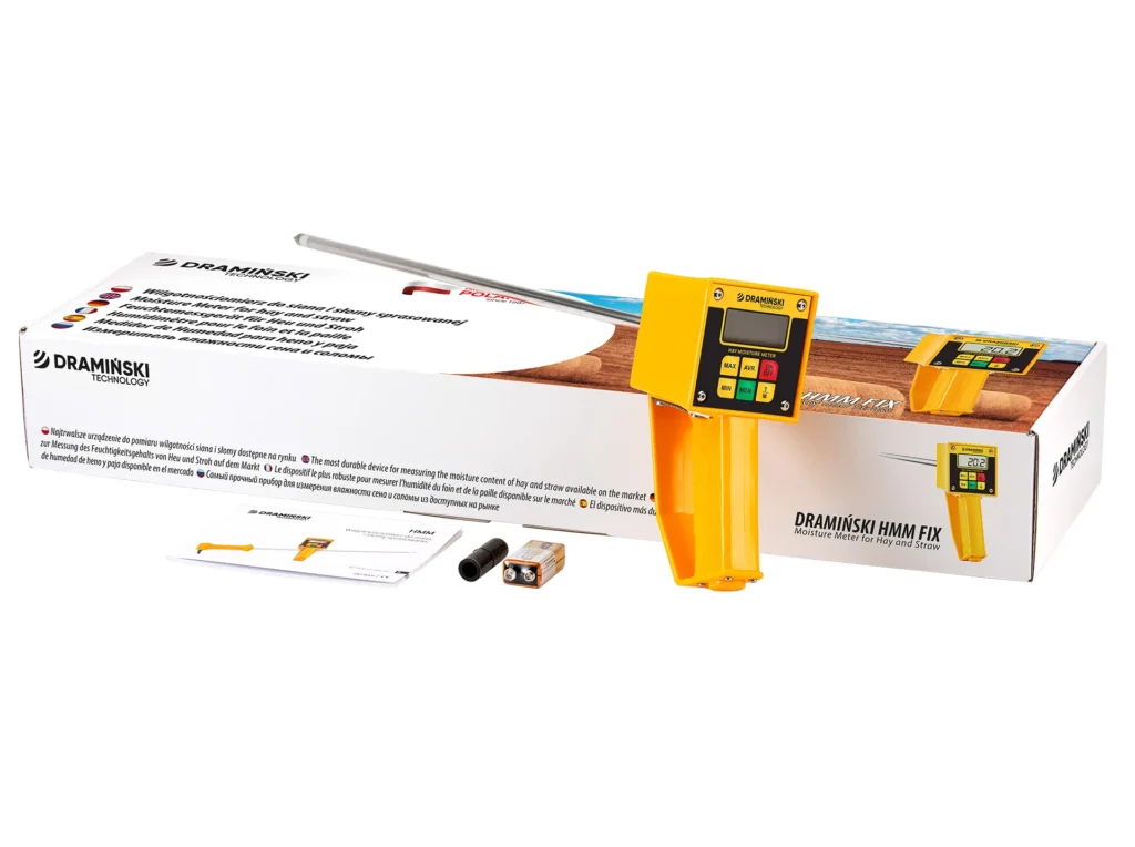 Surveillance du niveau d’humidité et de température du foin et de la paille compressée