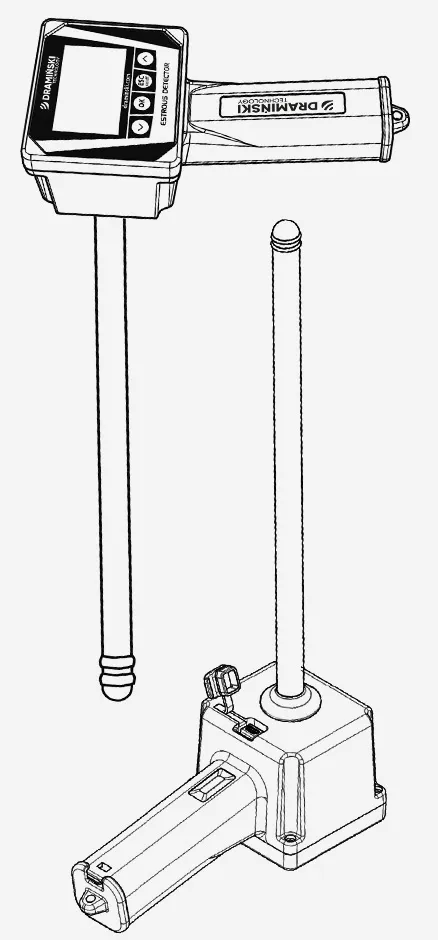 Données techniques du détecteur EDC2 pour bovins et juments