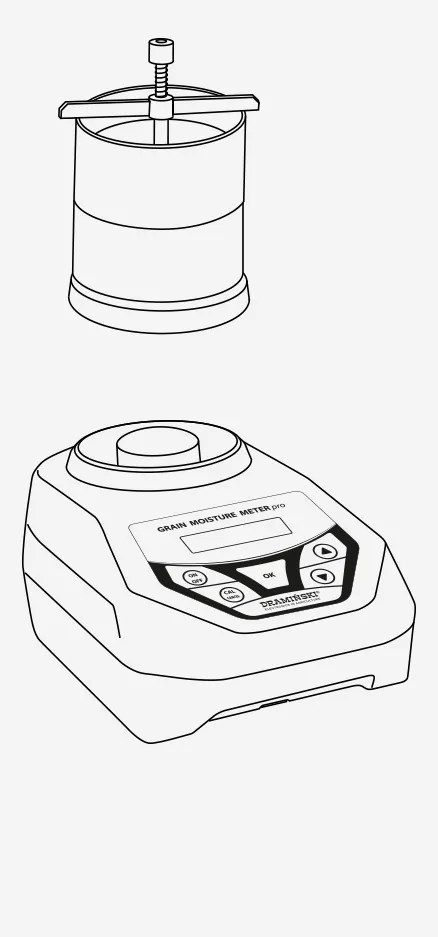 Données techniques de l’humidimètre GMM Pro Dramiński