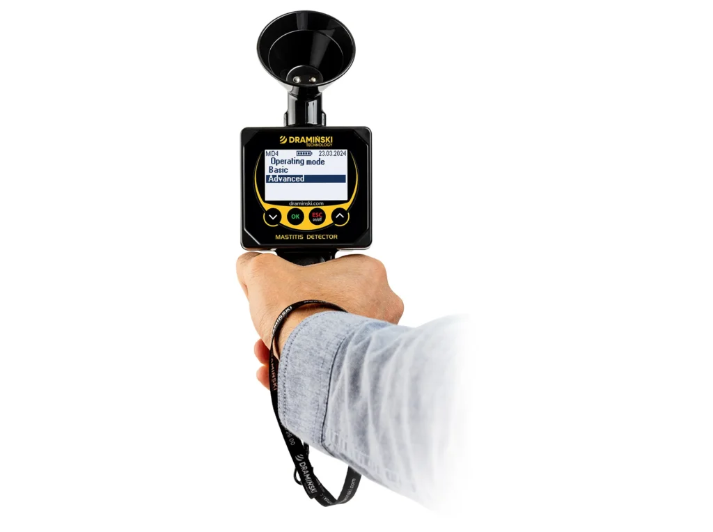 Appareil Dramiński pour détection précoce de la mastite