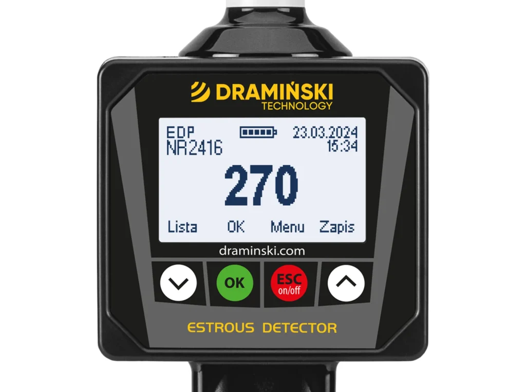 Détecteur de chaleurs EDP2 Dramiński pour truies – grand écran