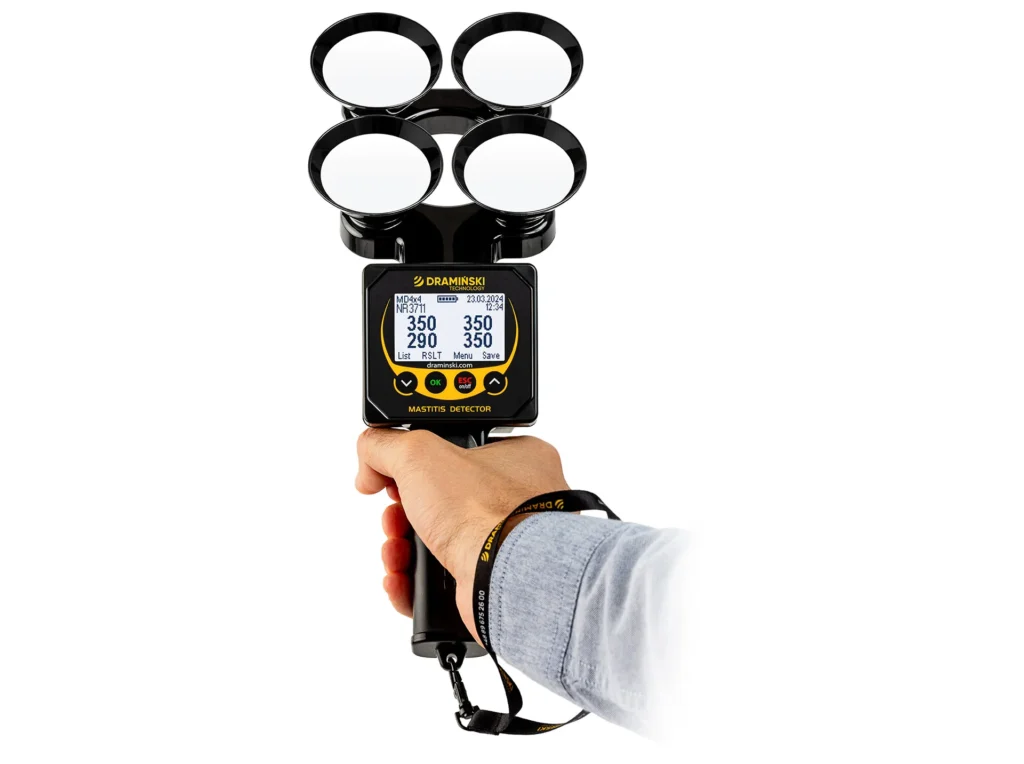 Dispositif MD4x4Q2 Dramiński pour détection précoce de la mastite
