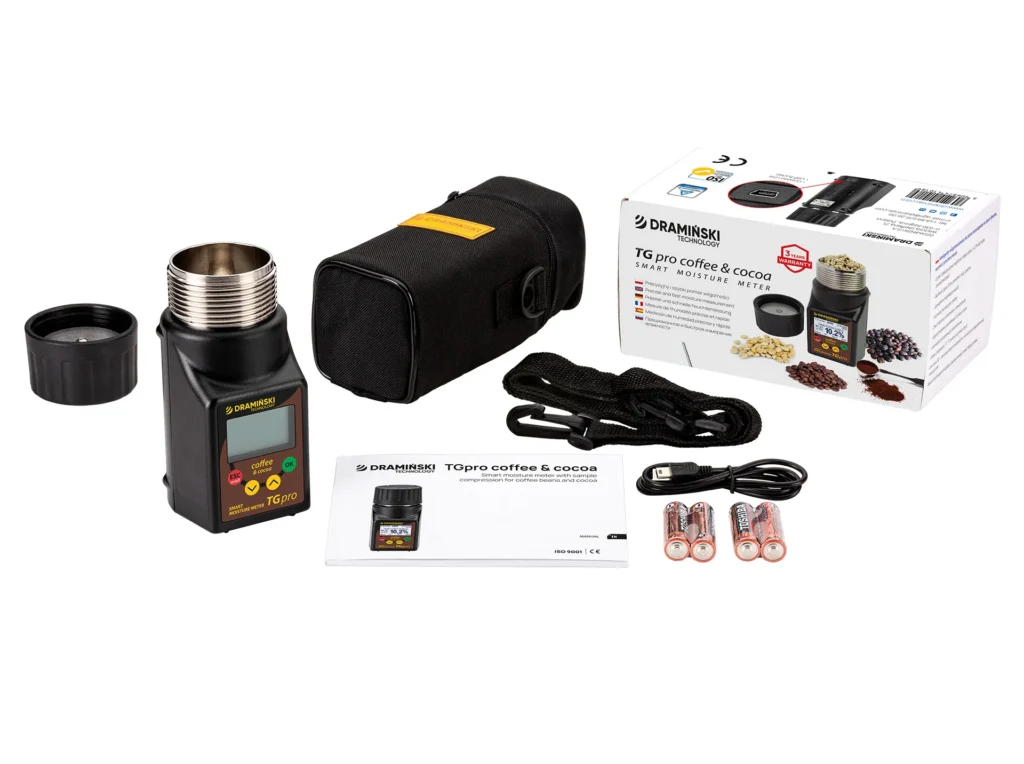 Kit humidimètre TG Pro Coffee & Cocoa pour baristas, torréfacteurs et producteurs