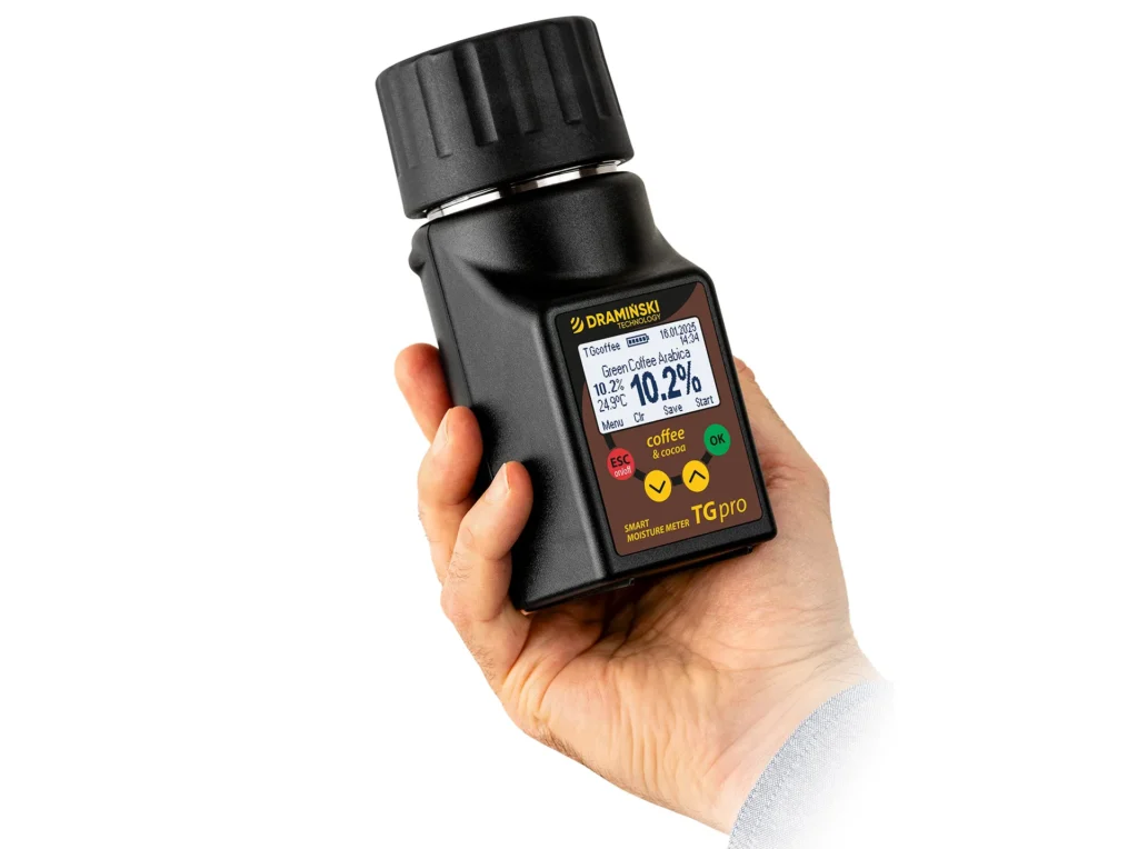Test d’humidité du café vert Arabica – TG Pro Coffee