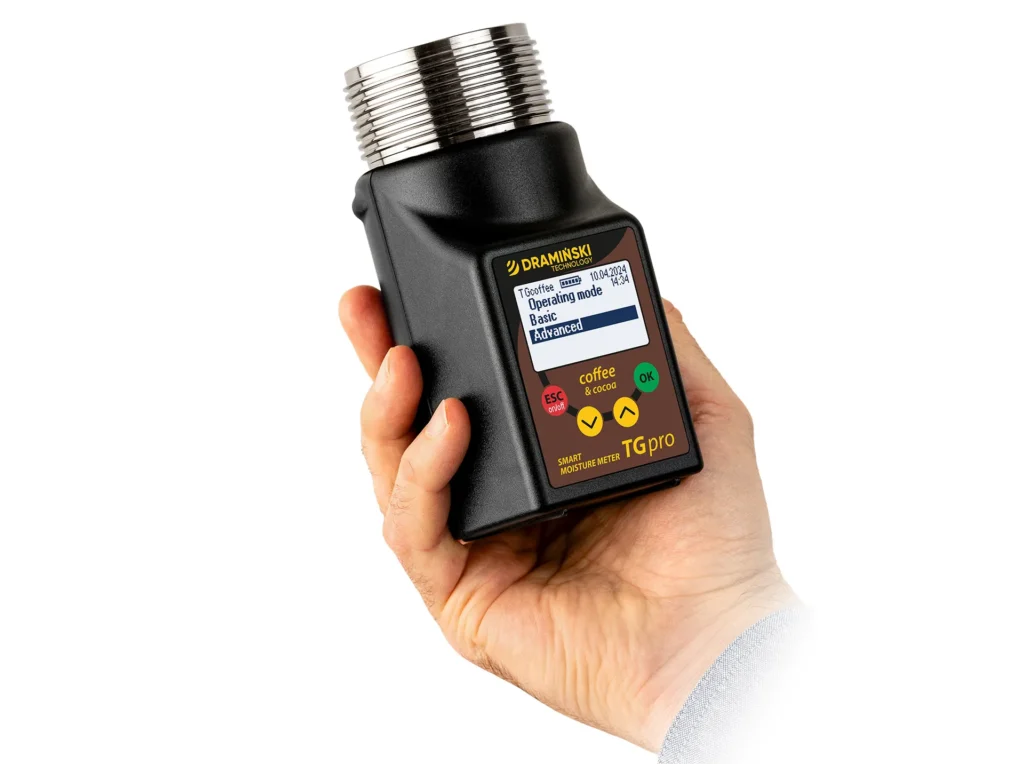 Mode de fonctionnement de l’humidimètre TG Pro Coffee
