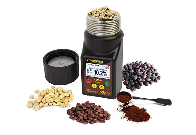 Humidimètre TG Pro Coffee – mesure de différentes variétés de café