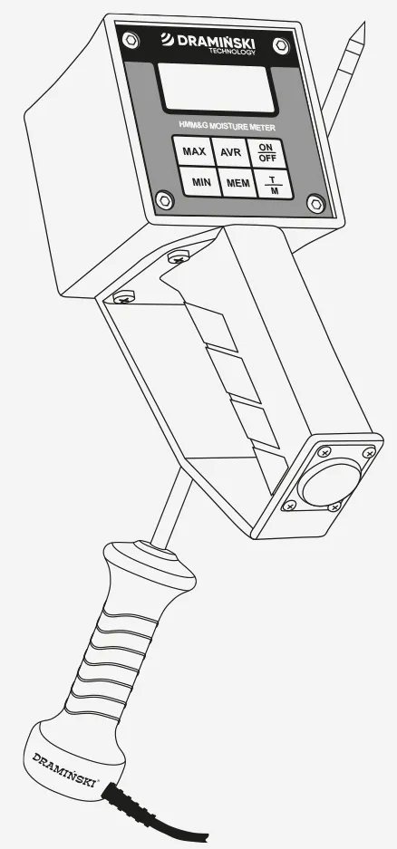 Données techniques de l’humidimètre HMM&G Dramiński