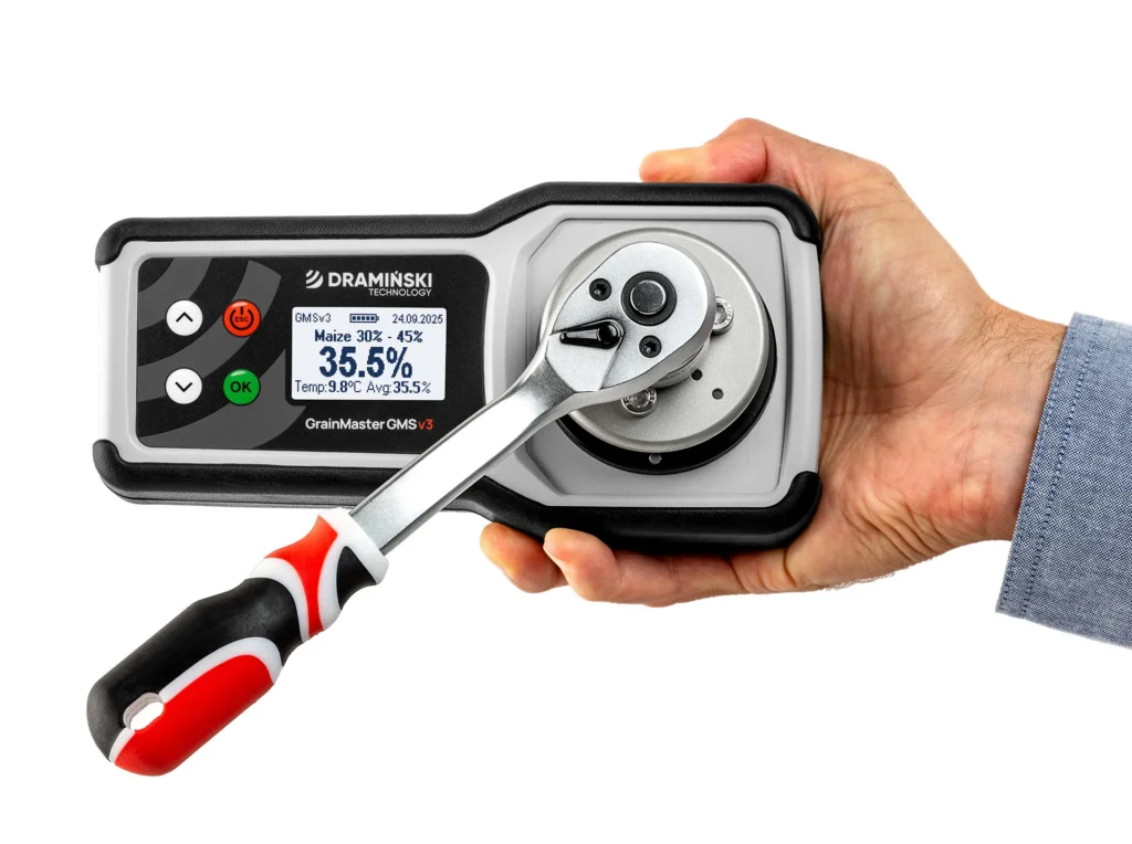 Humidimètre GMS v3 Dramiński recommandé pour le maïs